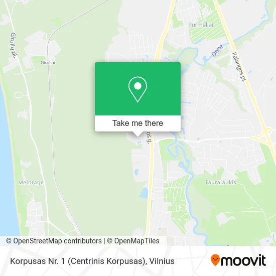 Карта Korpusas Nr. 1 (Centrinis Korpusas)