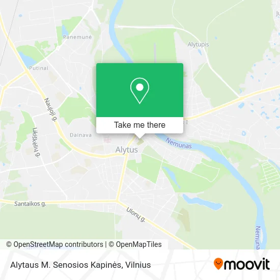 Карта Alytaus M. Senosios Kapinės