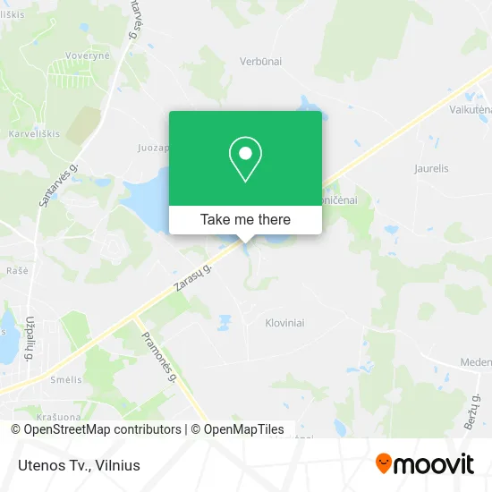 Карта Utenos Tv.