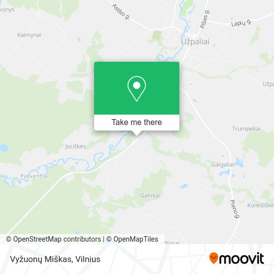 Карта Vyžuonų Miškas