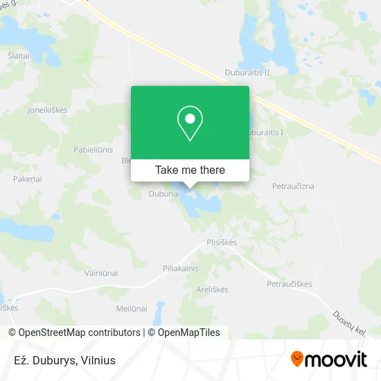 Карта Ež. Duburys