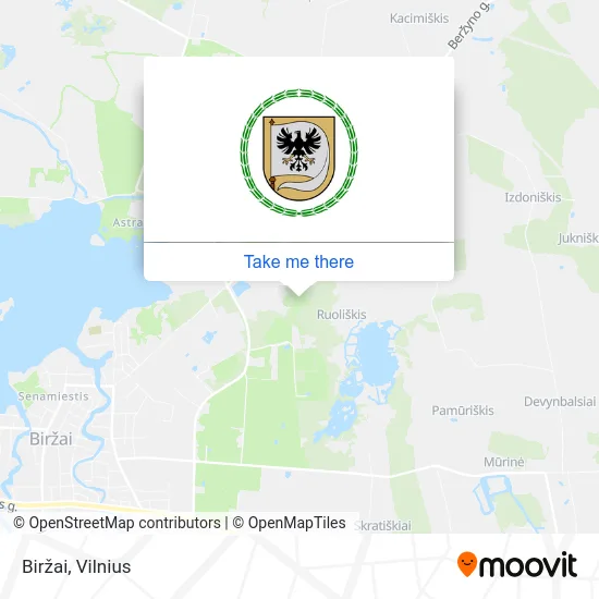 Карта Biržai