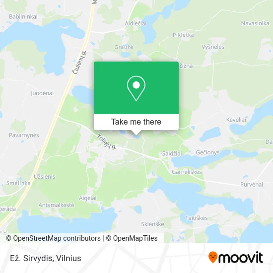 Карта Ež. Sirvydis