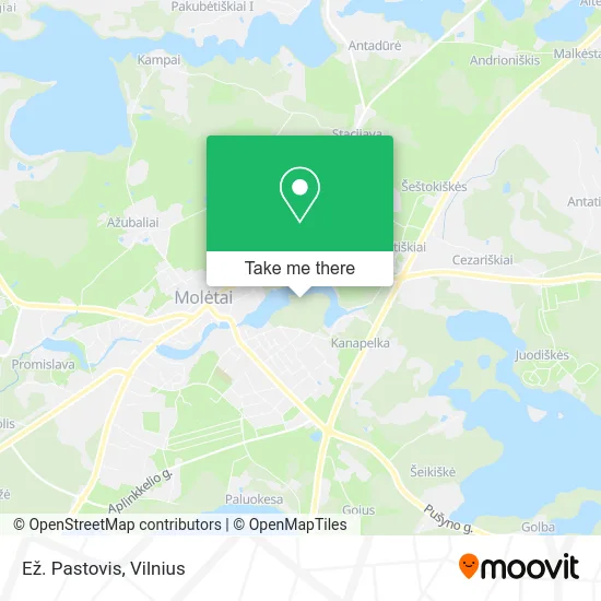 Карта Ež. Pastovis