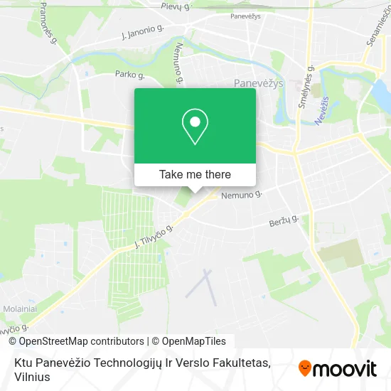 Карта Ktu Panevėžio Technologijų Ir Verslo Fakultetas