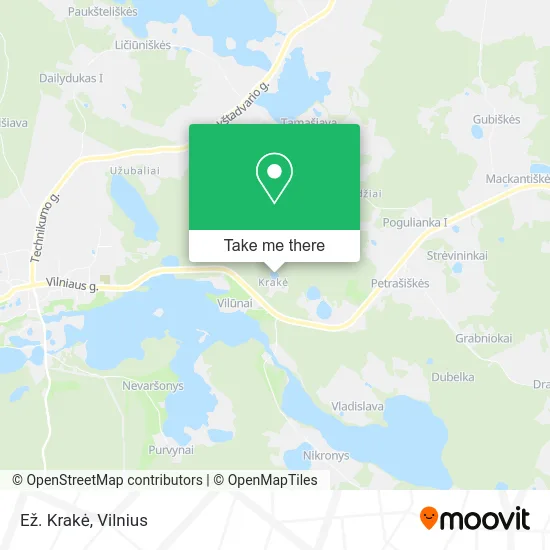 Карта Ež. Krakė