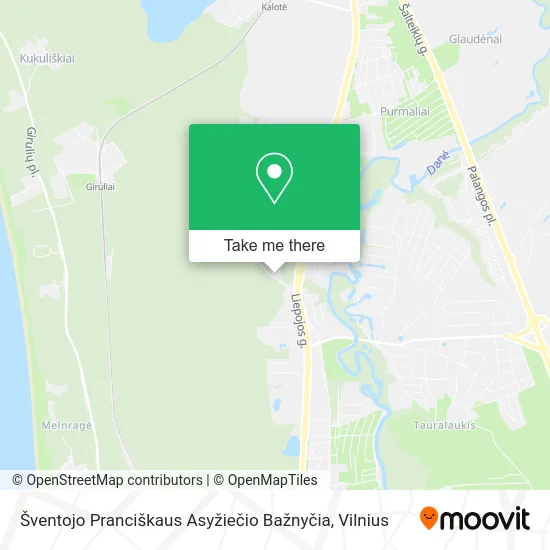 Карта Šventojo Pranciškaus Asyžiečio Bažnyčia