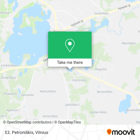 Карта Ež. Petroniškis