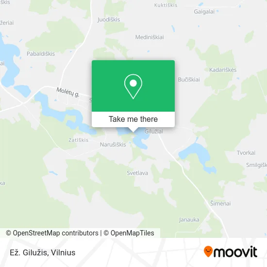 Карта Ež. Gilužis