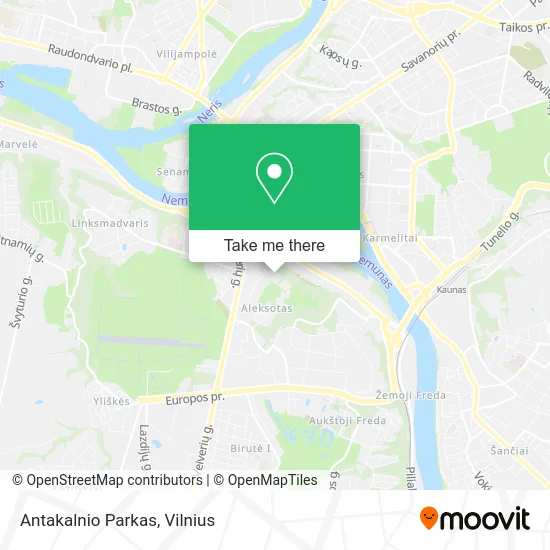 Карта Antakalnio Parkas