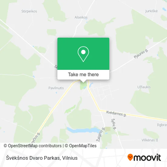 Карта Švėkšnos Dvaro Parkas