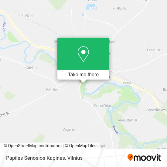 Карта Papilės Senosios Kapinės