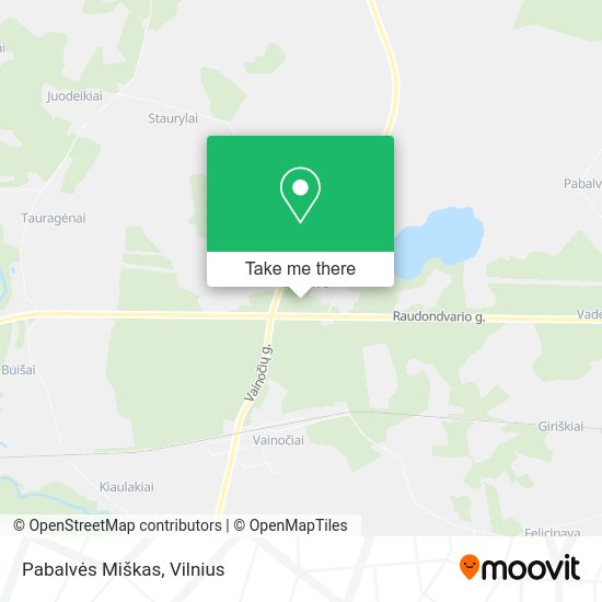 Карта Pabalvės Miškas