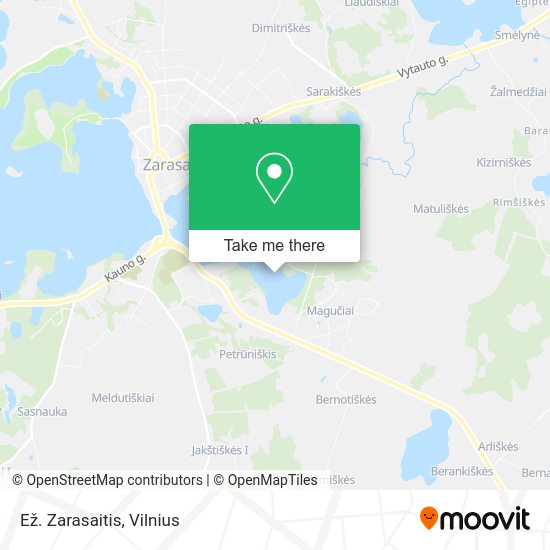 Карта Ež. Zarasaitis