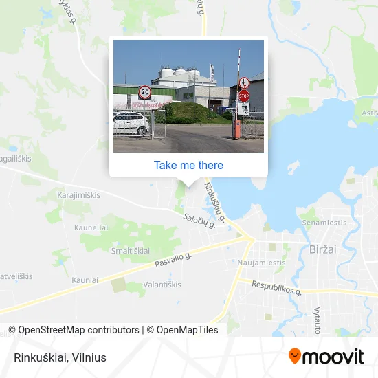 Карта Rinkuškiai