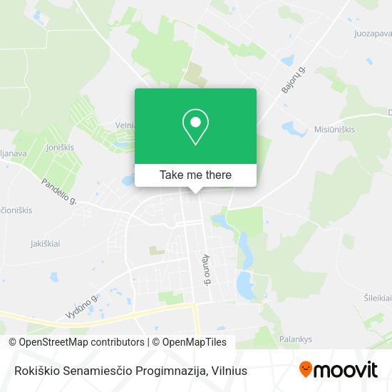 Карта Rokiškio Senamiesčio Progimnazija