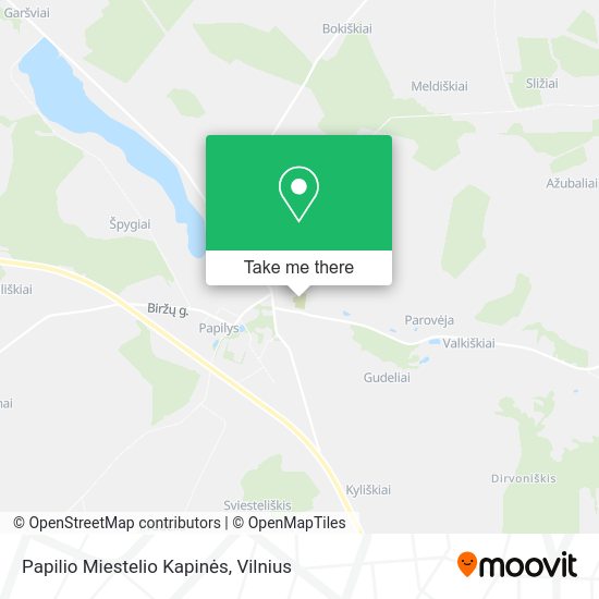 Карта Papilio Miestelio Kapinės