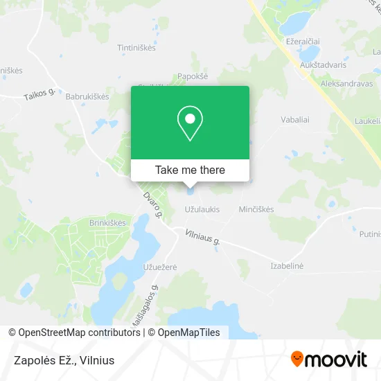 Карта Zapolės Ež.