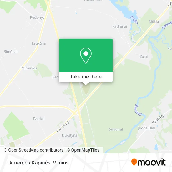 Карта Ukmergės Kapinės