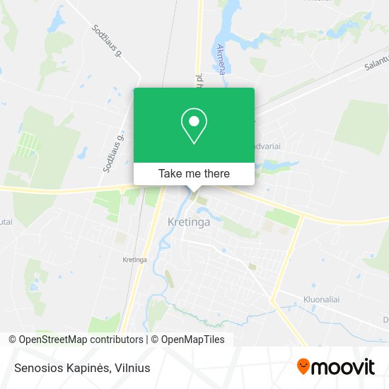 Карта Senosios Kapinės