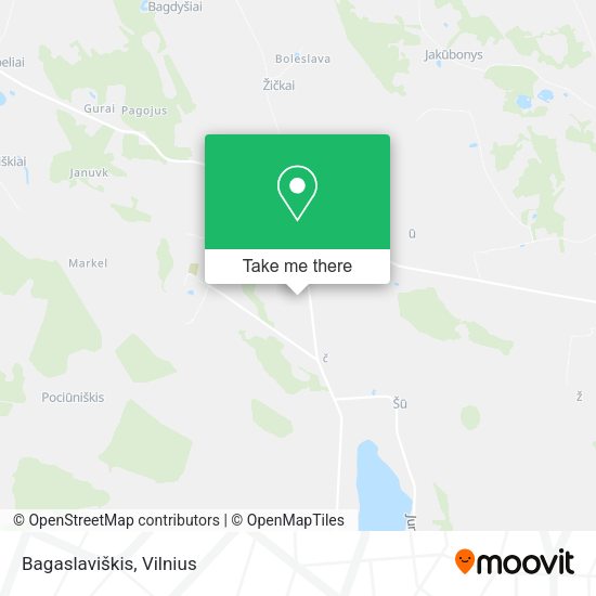 Карта Bagaslaviškis