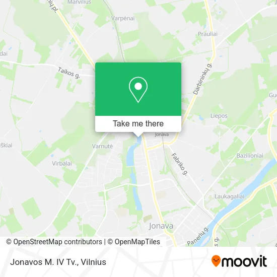 Карта Jonavos M. IV Tv.