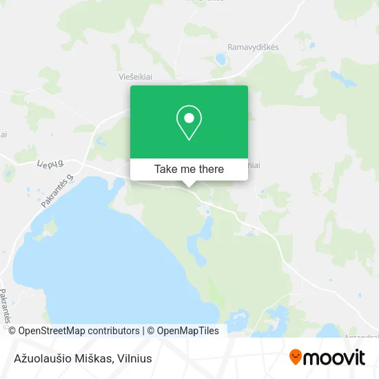 Карта Ažuolaušio Miškas