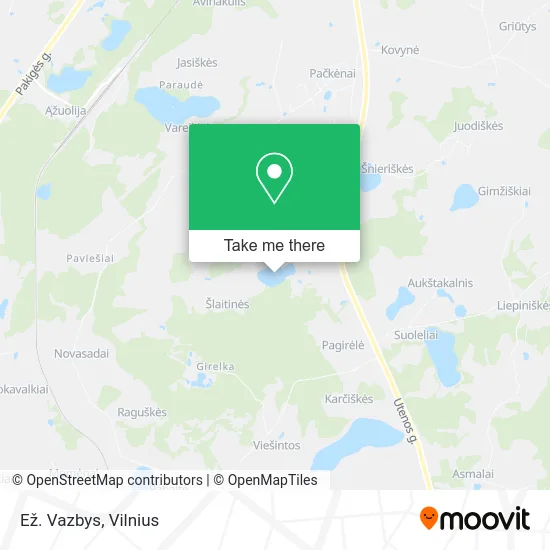 Ež. Vazbys map