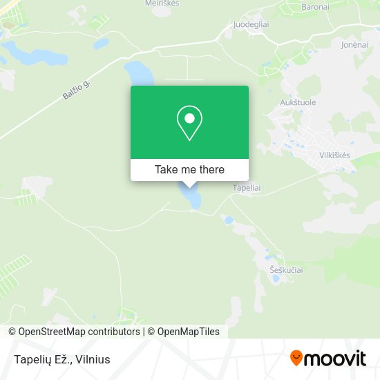 Карта Tapelių Ež.