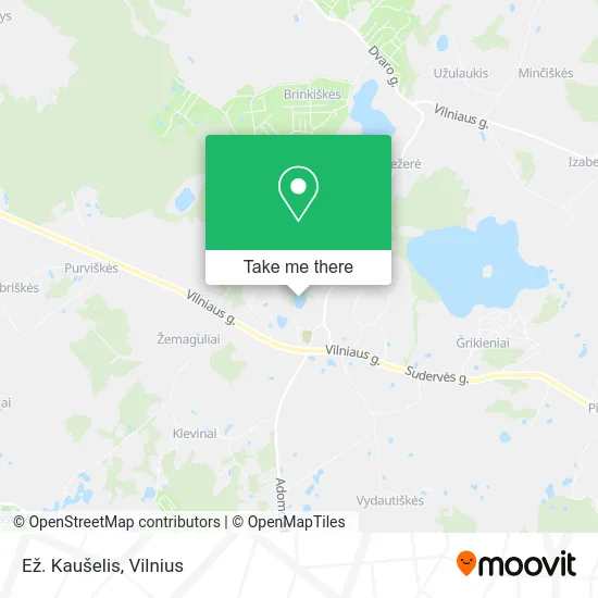 Карта Ež. Kaušelis