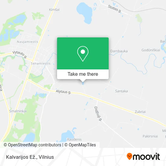 Карта Kalvarijos Ež.