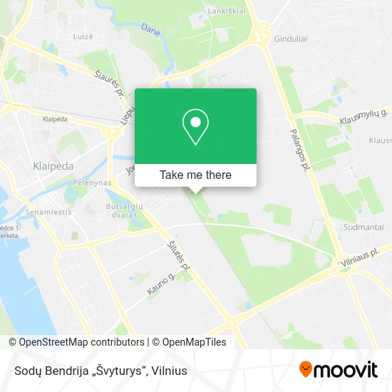 Карта Sodų Bendrija „Švyturys“