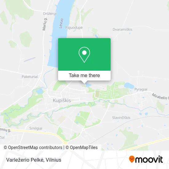 Карта Varležerio Pelkė