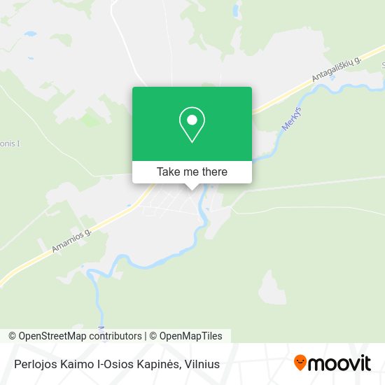 Карта Perlojos Kaimo I-Osios Kapinės
