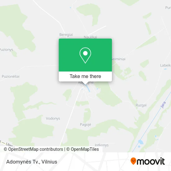 Карта Adomynės Tv.