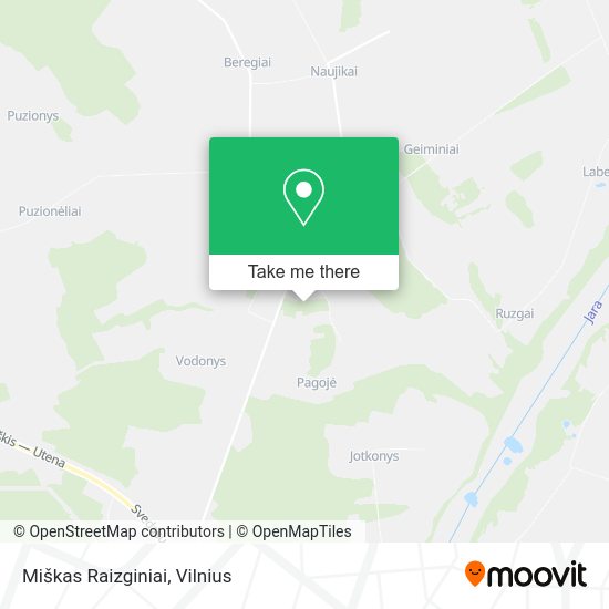 Карта Miškas Raizginiai