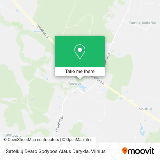 Карта Šateikių Dvaro Sodybos Alaus Darykla