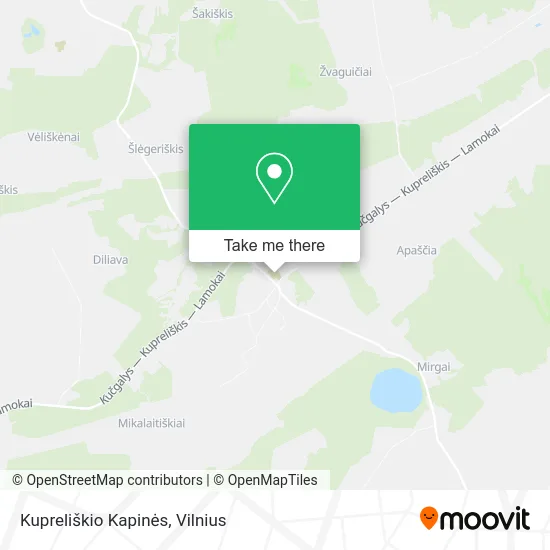 Карта Kupreliškio Kapinės