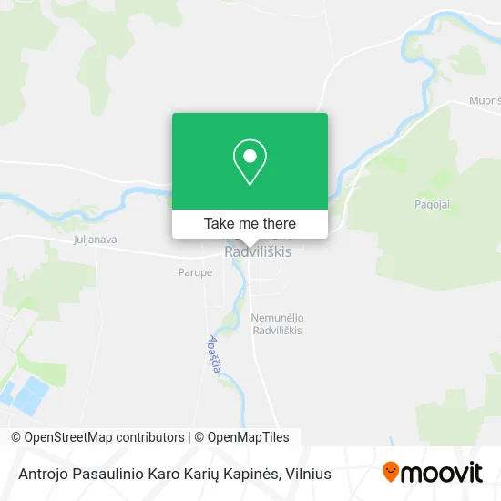 Карта Antrojo Pasaulinio Karo Karių Kapinės