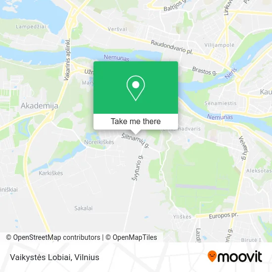 Карта Vaikystės Lobiai