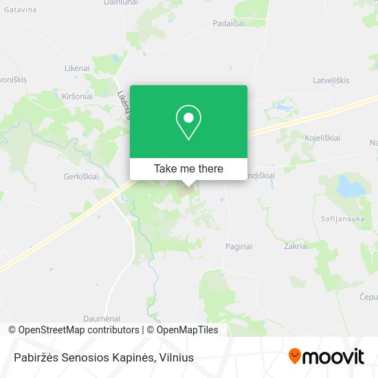 Карта Pabiržės Senosios Kapinės