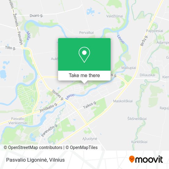 Карта Pasvalio Ligoninė