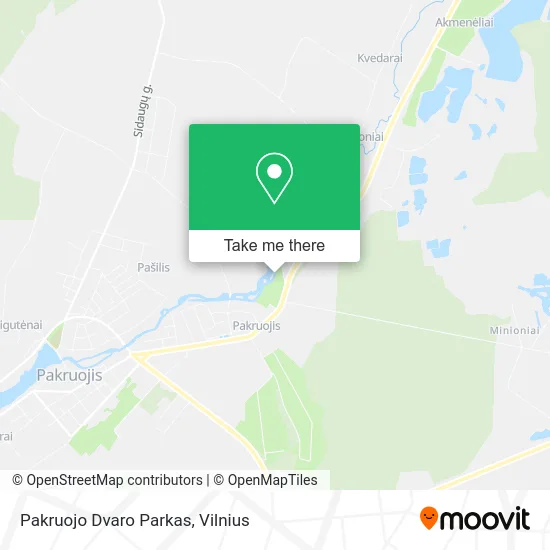 Карта Pakruojo Dvaro Parkas