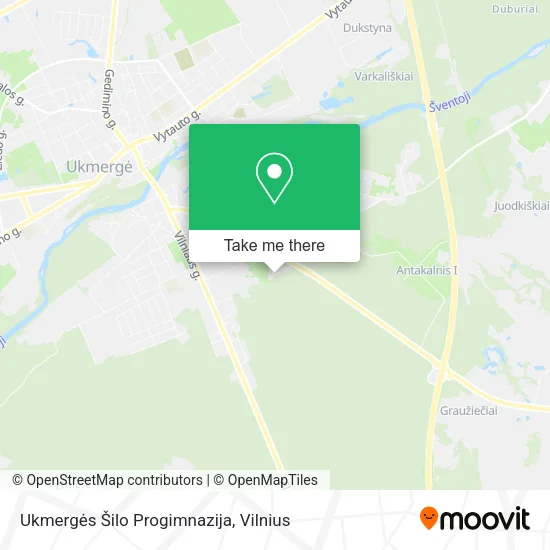 Карта Ukmergės Šilo Progimnazija