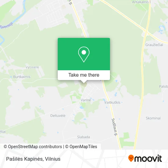 Карта Pašilės Kapinės