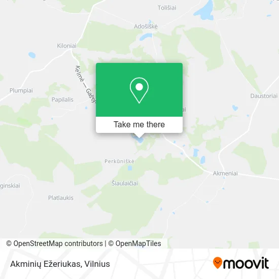Карта Akminių Ežeriukas