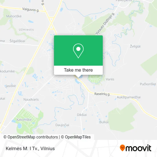 Карта Kelmės M. I Tv.