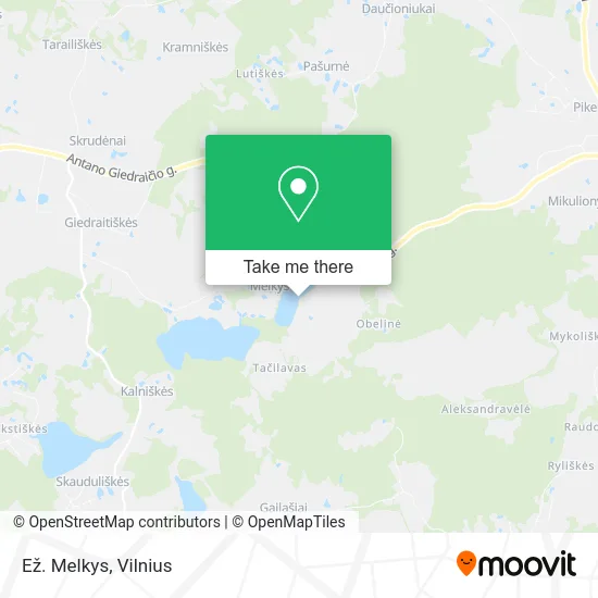 Карта Ež. Melkys