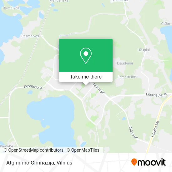 Карта Atgimimo Gimnazija