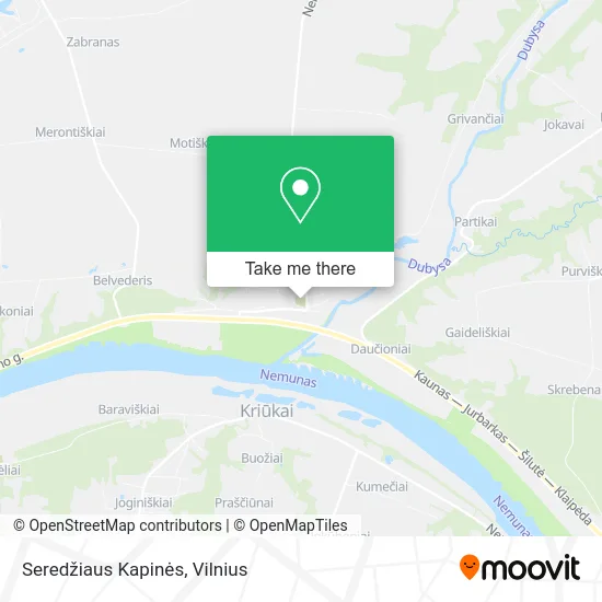 Карта Seredžiaus Kapinės